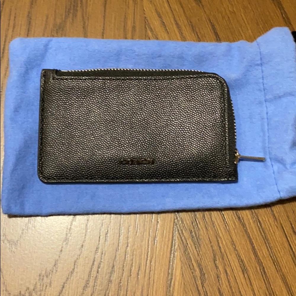 COACH Black Pebble Leather Men’s Wallet